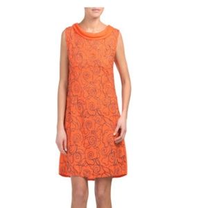 Puro Lino linen embroidered shift dress